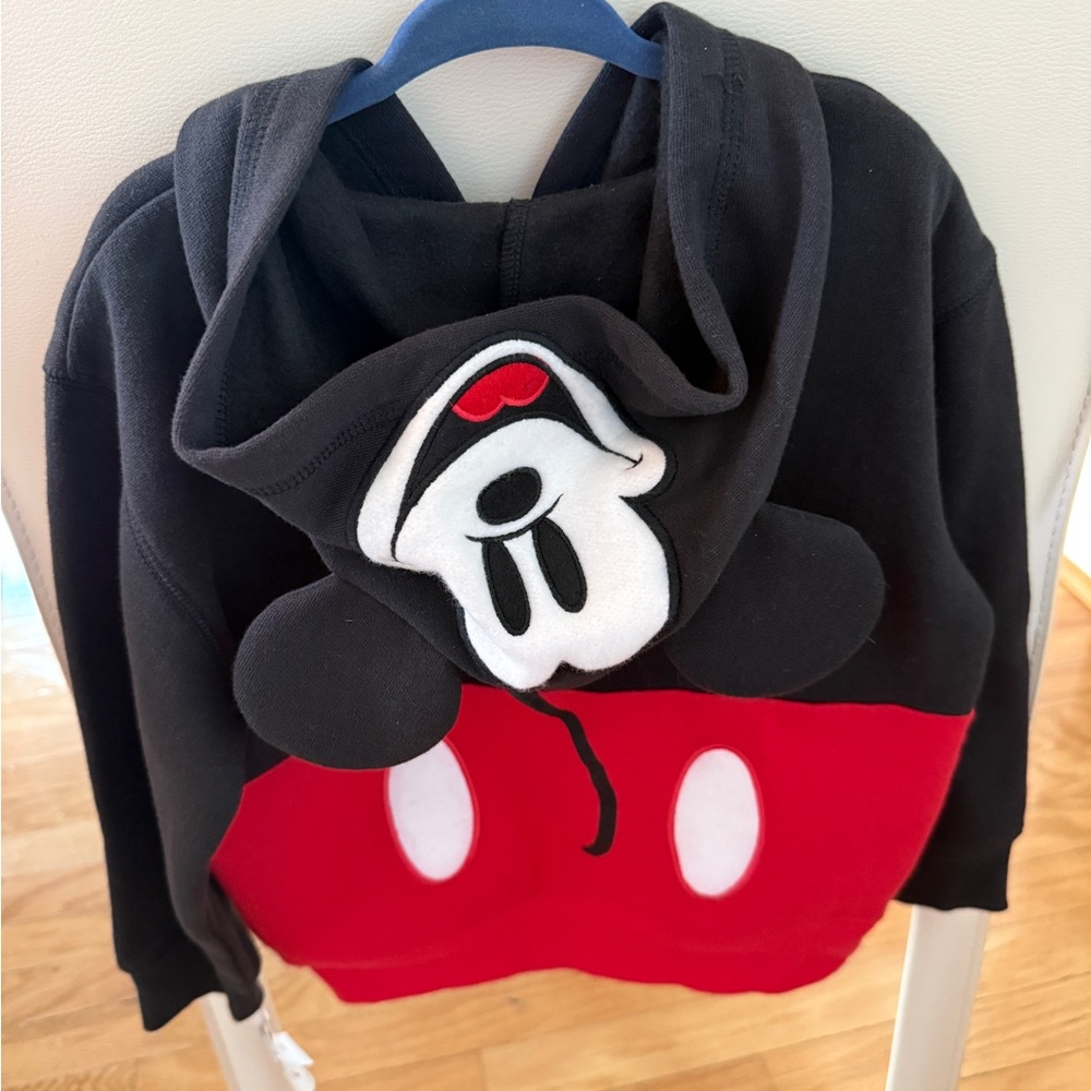 NWT DISNEY Store Parks Boy Mickey Mouse Sweatshirt Hoodie Jacket XS